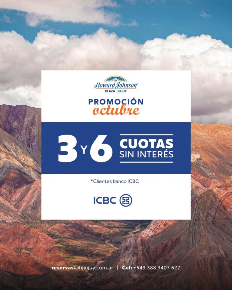 ➡️ Conocé las promos de Octubre. ¡Aprovechá y vení a Jujuy!📱 Consultas y reservas al 0388 4249 (1)