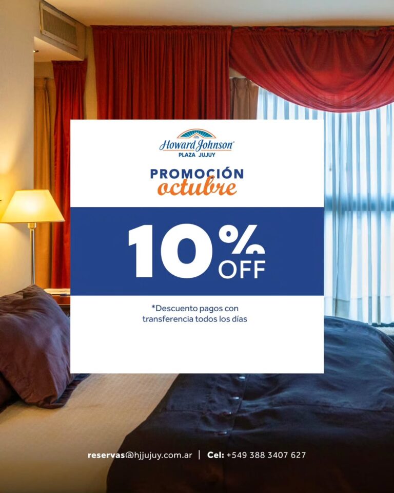 ➡️ Conocé las promos de Octubre. ¡Aprovechá y vení a Jujuy!📱 Consultas y reservas al 0388 4249 (3)